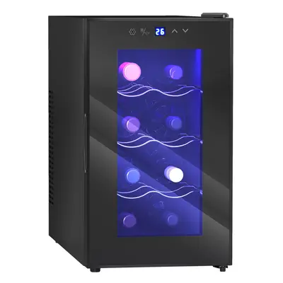 HOMCOM Freestanding Wine Cooler Fridge with Bottle, Litre Capacity