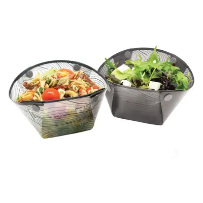 Fozzils Snapfold Bowlz (2pc Bowl), greyMist