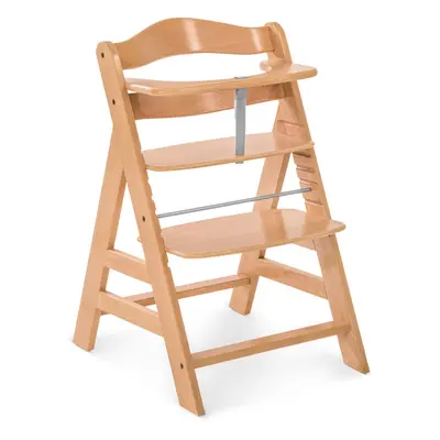 hauck Alpha+ grow Along Adjustable Wooden Highchair Seat Beechwood Natural