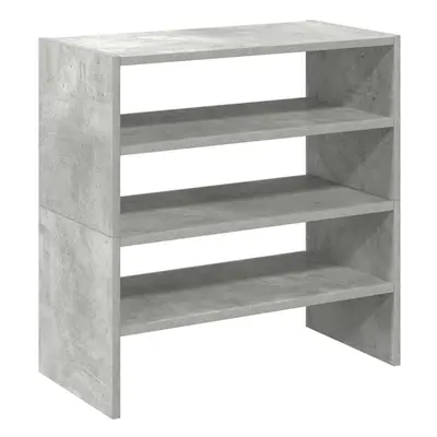 (concrete grey, pcs) vidaXL Shoe Racks Stackable Shoe Cabinet Shoe Storage Shelf Hallway Cupboar