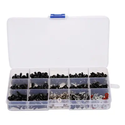 Metal Screws Nuts Box Compatible with 1/10 RC Crawler Car Axial SCX10 Redcat Mst Hsp Model