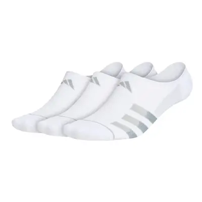 adidas mens Superlite Stripe Super No Show Socks (3-Pair ) Whitecle