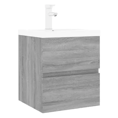 (grey sonoma, x 38.5 x cm) vidaXL Sink Cabinet Home Bathroom Sink Unit Storage Cabinet Engineere