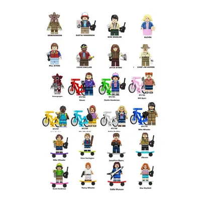 (Category D (24pcs)) Stranger Things Minifigures children Toys Fit Lego