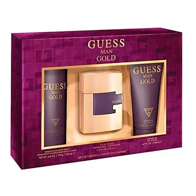 guess gold Pc gift Set 25oz EDT Spray 60oz Deodorizing Body Spray