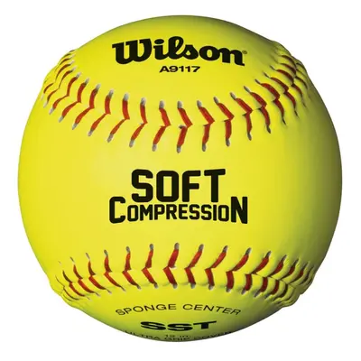 Wilson Sporting Goods A9117 Soft Compression Softball (12-Pack) Optic Yellow 12-Inch (WTA9117B)