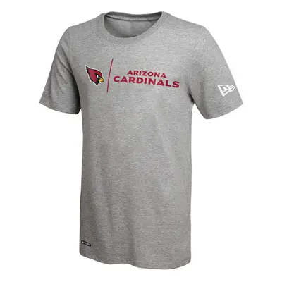 New Era NFL Men's Gametime Dri-Tek Cool Grey Short Sleeve T-Shirt, Arizona Cardinals, Medium