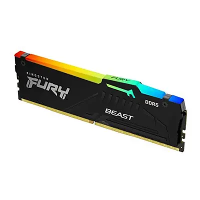 Kingston FURY Beast DDR5 RGB 16GB 5600MT/s DDR5 CL36 DIMM Desktop Gaming Single Module - KF556C3