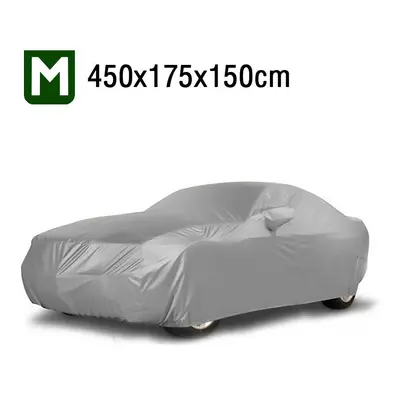 (M) Universal Car Cover Outdoor Auto All-Weather Waterproof UV Heat Dust Protection