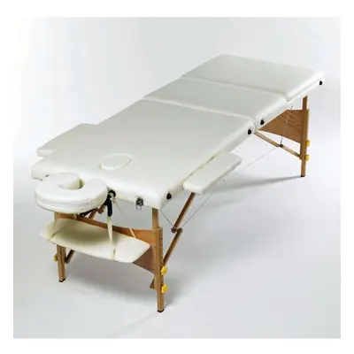 Massage Bed Table Couch Portable Way White Adjustable Folding Therapy Beauty