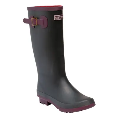 (3 UK, Iron Grey/Prune) Regatta Womens/Ladies Ly Fairweather II Tall Durable Wellington Boots