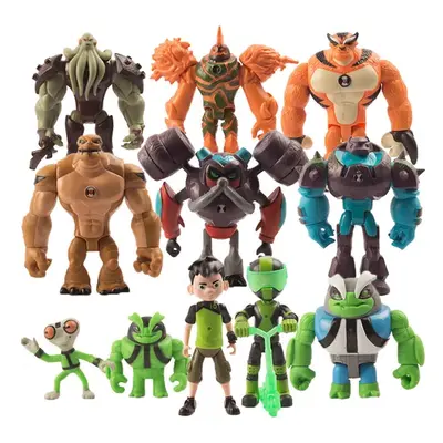 11PCS Pack Ben Hero Hacker Tennyson 5'' Action Figures Model Toy Set Kid Gift