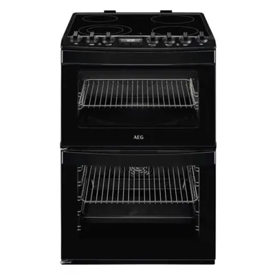 AEG CCB6741ACB SteamBake Cooker with Ceramic Hobs - Black