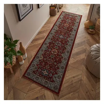 (Red, Runner : x 235cm) Luxury Traditional Rugs Vintage Oriental Small Extra Large Hall Runner R