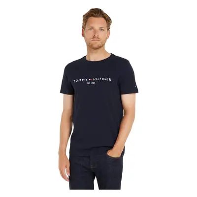 Tommy Hilfiger Mens Logo T-Shirt Blue