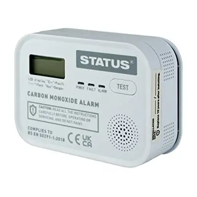 STATUS Monoxide Alarm | Home Carbon Monoxide Detector | Smoke Alarm including Batteries | SDCMA3