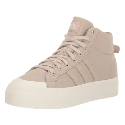 adidas Women's Bravada 2.0 Mid Platform Skate Shoe Wonder Beige/Wonde