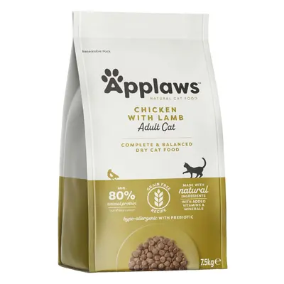 Applaws Complete and Grain Free Dry Adult Cat Food, Chicken with Lamb 7.5 kg Bag