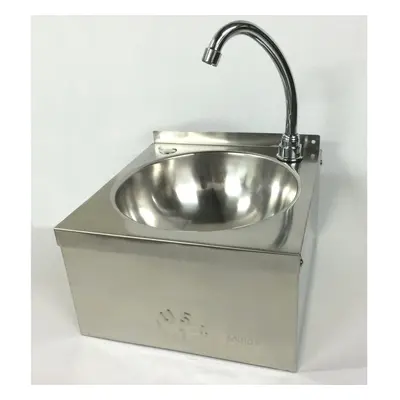 ZS002 COMPACT Stainless Steel Knee Operated HAND WASH BASIN Sink TAP, Waste hands free