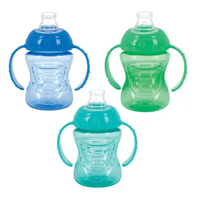 Nuby Pack Two Handle No Spill Toddler Sippy Cups - Toddler Cups Spil