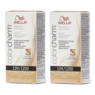 (12N â pack of 2) Wella Color Charm Permanent Liquid Haircolor