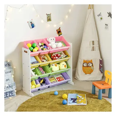 Kids Toy Storage Rack Unit Boxes Removable Bins Freestanding