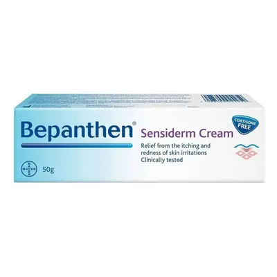 Bepanthen Sensiderm Cream, Cortisone Free, For Irritated, Itchy & Red Skin 50g