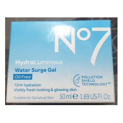 No7 HydraLuminous Water Surge Gel Oil Free 50ml