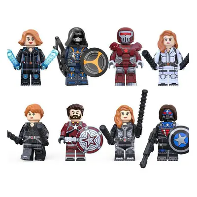 8pcs Marvel Hero Black Widow Reunion Kids Toys fit lego