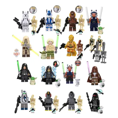 (Style C 34pcs) 34pcs/set Star Wars Minifigure Model Building Block Figure Toy Kids Toy Gift