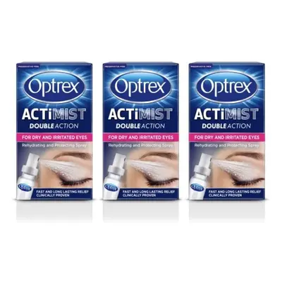 Optrex ActiMist Double Action Eye Spray for Dry and Irritated Eyes x 10ml