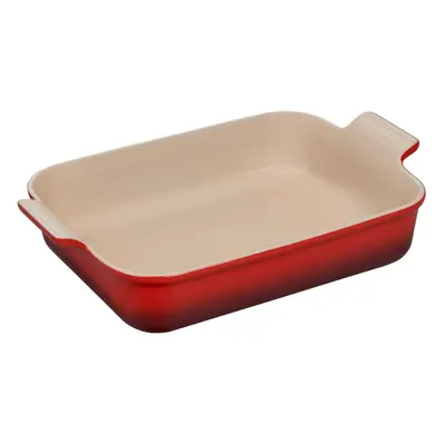 Le Creuset Stoneware Heritage Rectangular Dish, qt. (12" x 9"), Cerise