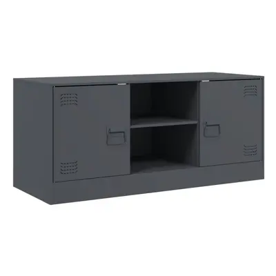 (anthracite) vidaXL TV Cabinet TV Stand TV Unit Entertainment Centre Mustard Yellow Steel