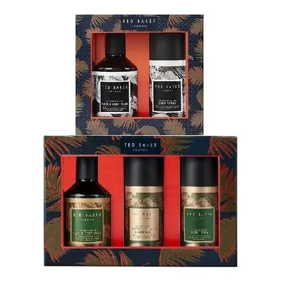 Ted Baker Men Trio Vintage Amber & Graphite Black Duo Gift Set Boxed