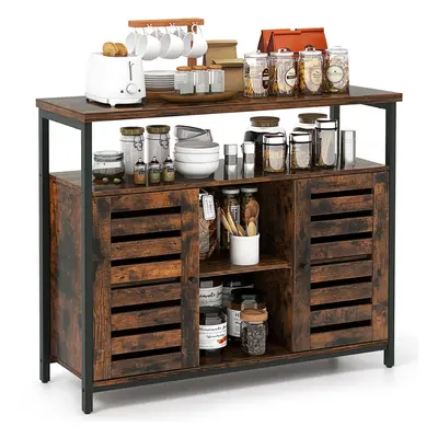 Kitchen Buffet Cabinet Industrial Sideboard Storage Cabinet w/Shelves