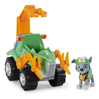 PAW Patrol - Dino Rescue RockyÃ¢ÂÂs Deluxe Rev Up Vehicle with Mystery Dinosaur Figure