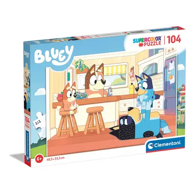 Clementoni Bluey Supercolor Bluey-104 Pieces-Jigsaw Puzzle for K