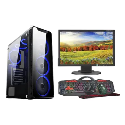 Fast Gaming PC Bundle:Intel core i3/8GB RAM/500GB HDD + 128GB SSD/GT730 2GB/WINDOWS 10/6 FANS BL