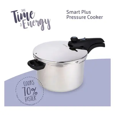 Prestige Smart Plus Pressure Cooker in Stainless Steel Induction Double Handle