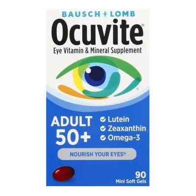 Bausch & Lomb Ocuvite Eye Vitamins mini soft gels Adult 50+ zinc +