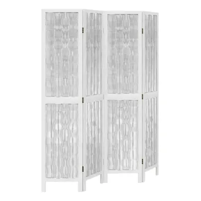 (40 x cm/ piece) vidaXL Room Divider Panels Office Privacy Screen White Solid Wood Paulownia