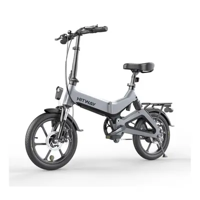 (Grey) HITWAY BK2 Folding E-Bike with inch wheel size