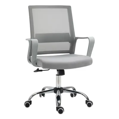 Vinsetto Mesh Office Chair Desk Chair w/ Swivel Seat Adjustable Height Grey