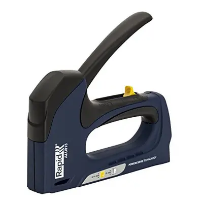 Heavy Duty Dual Staple Gun ALU913 for No. Staples and No. Brads, Manual Staple Gun with 3-Step F