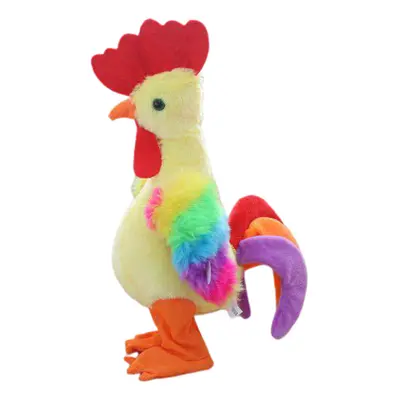 Robot Chicken Pet Toy Electronic Screaming Rooster Electric Dance Sing Plush Toy