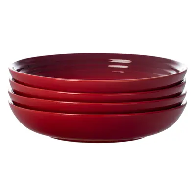 Le Creuset Stoneware Set of Pasta Bowls 8.5"" each Cerise