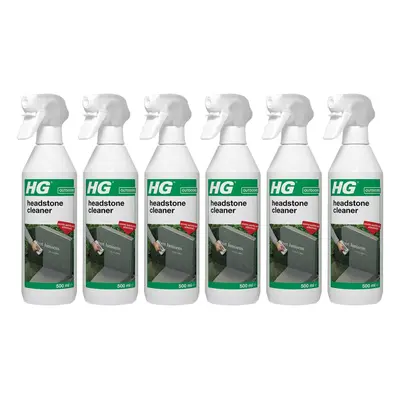 6 x HG Headstone Cleaner Spray - 500ml