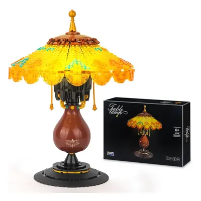 Vziimo Ideas Table Lamp Mini Building Block Set Creative Retro-Style Table Lamp Model Collection