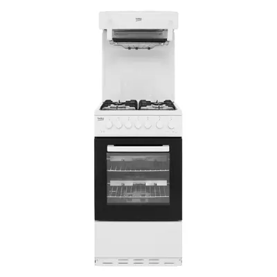 Beko KA52NEW 50cm Gas Cooker with Full Width Gas Grill - White