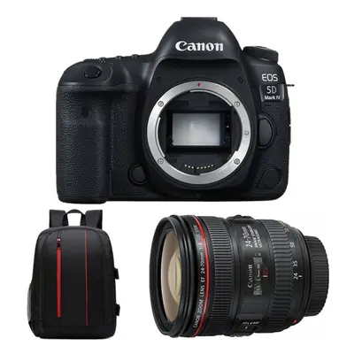 CANON EOS 5D IV KIT EF 24-70mm F4L IS USM + Backpack Black